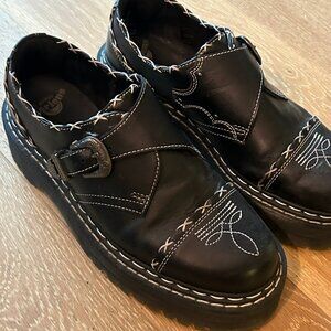 Dr. Martens Gothic Americana Monk Quad Loafers Limited Edition Size 12
